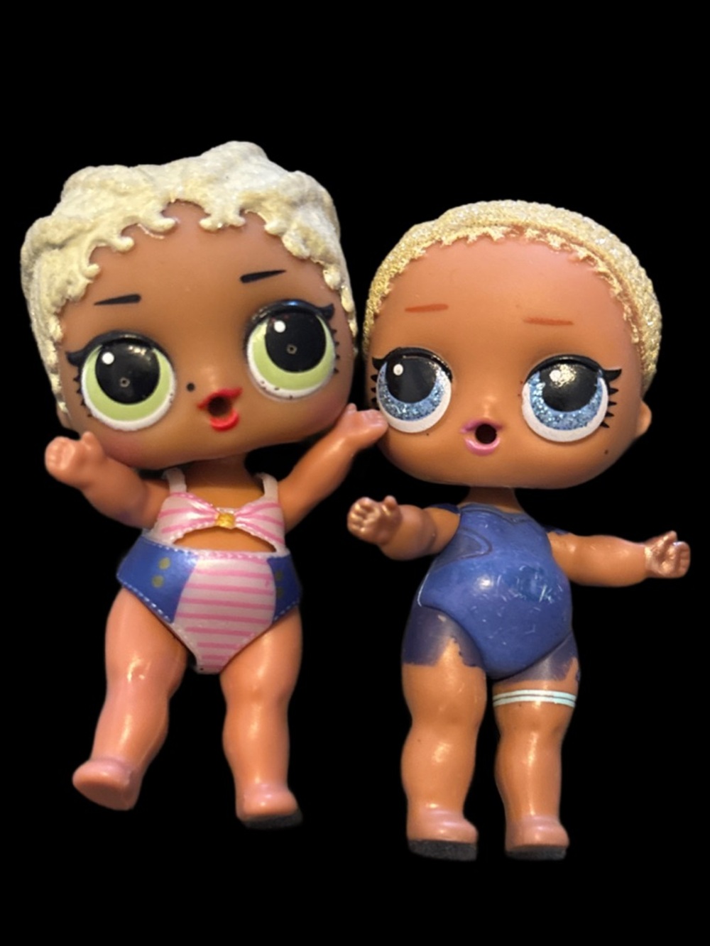 L.O.L. Surprise! Blonde Baby Dolls in Pink & Blue Swimwear
